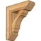 Ekena Millwork Olympic Slat Rough Sawn Bracket w/ Offset Brace, Western Red Cedar, 8"W x 24"D x 28"H BKT0806X24X28OLY06RWR - alternate 1